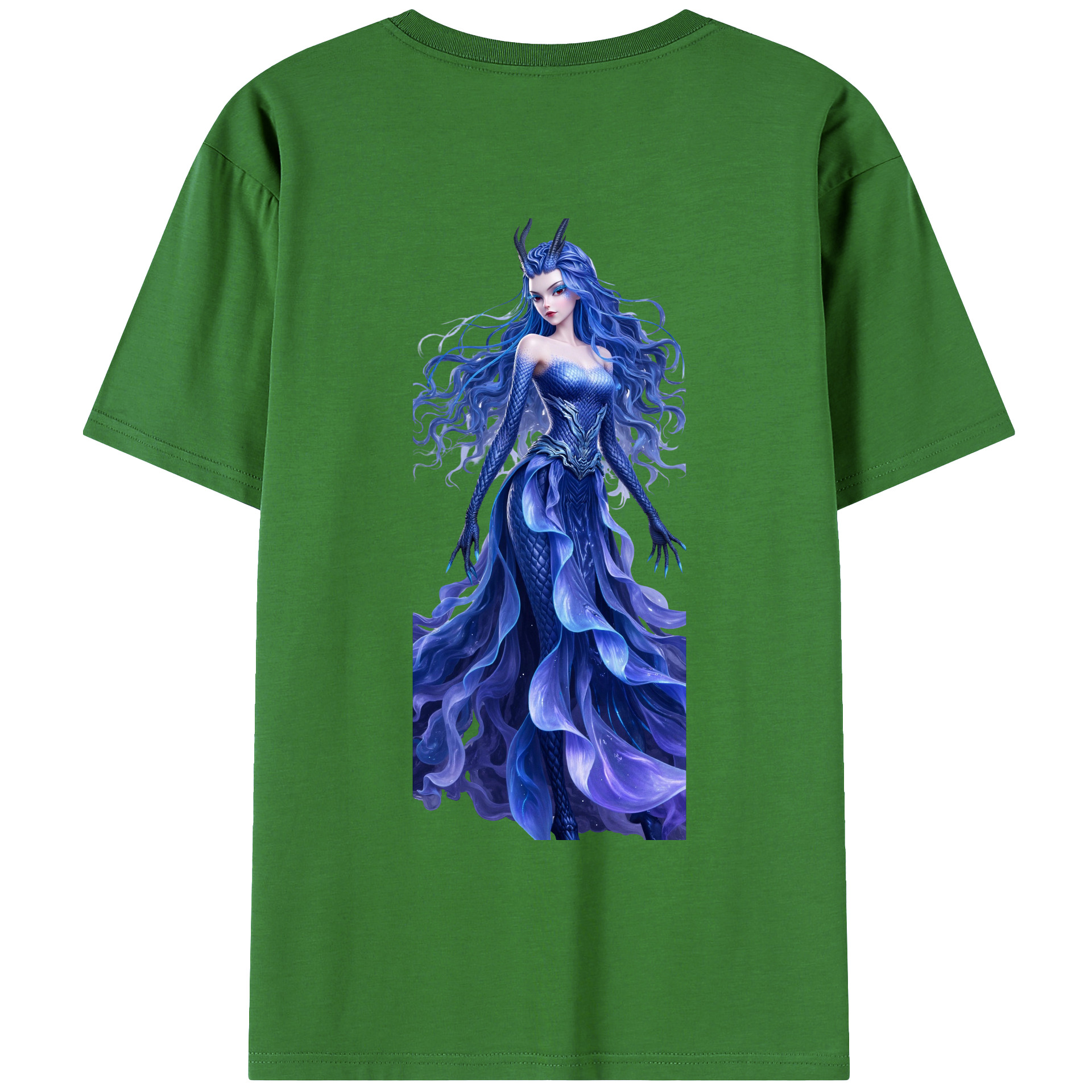 （画像用） Ne Zha 2 ナタ 魔童の大暴れ レディース半袖Tシャツ(バックプリント)